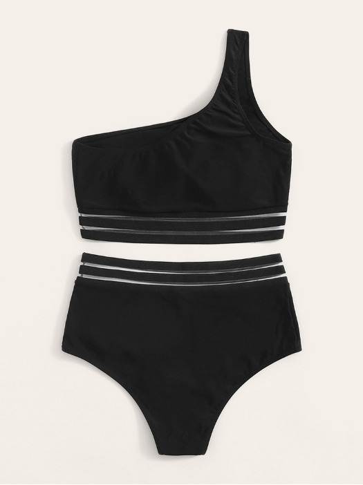 Y2K Aesthetic One-Shoulder Triangle Swimsuit for Women - Coquette Style Summer Swimwear Y2K Aesthetic One-Shoulder Triangle Swimsuit for Women - Coquette Style Summer Swimwear