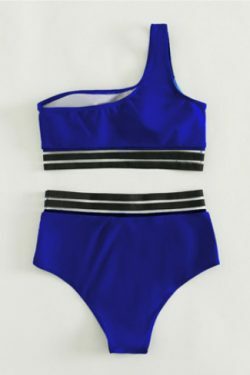 Y2K Aesthetic One-Shoulder Triangle Swimsuit for Women - Coquette Style Summer Swimwear