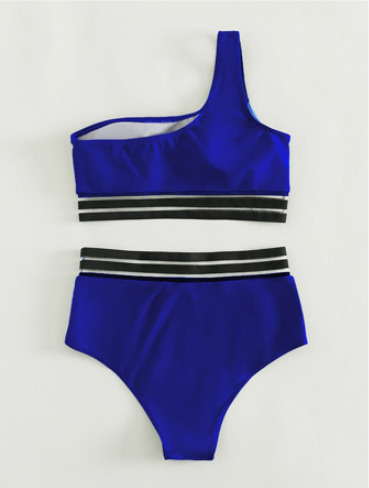 Y2K Aesthetic One-Shoulder Triangle Swimsuit for Women - Coquette Style Summer Swimwear Y2K Aesthetic One-Shoulder Triangle Swimsuit for Women - Coquette Style Summer Swimwear