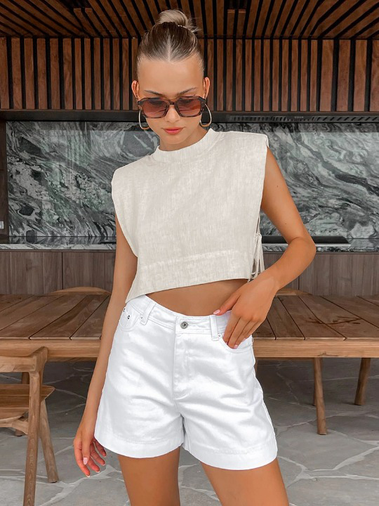 Y2K Aesthetic Out And About Linen Set for Women - Coquette Style Vacation Fashion Y2K Aesthetic Out And About Linen Set for Women - Coquette Style Vacation Fashion