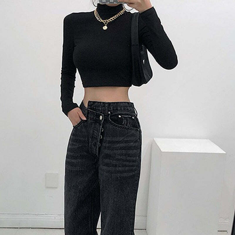 Y2K Aesthetic Owen Open Back Crop Top - Coquette Grunge Fashion with Pastel Goth Touch