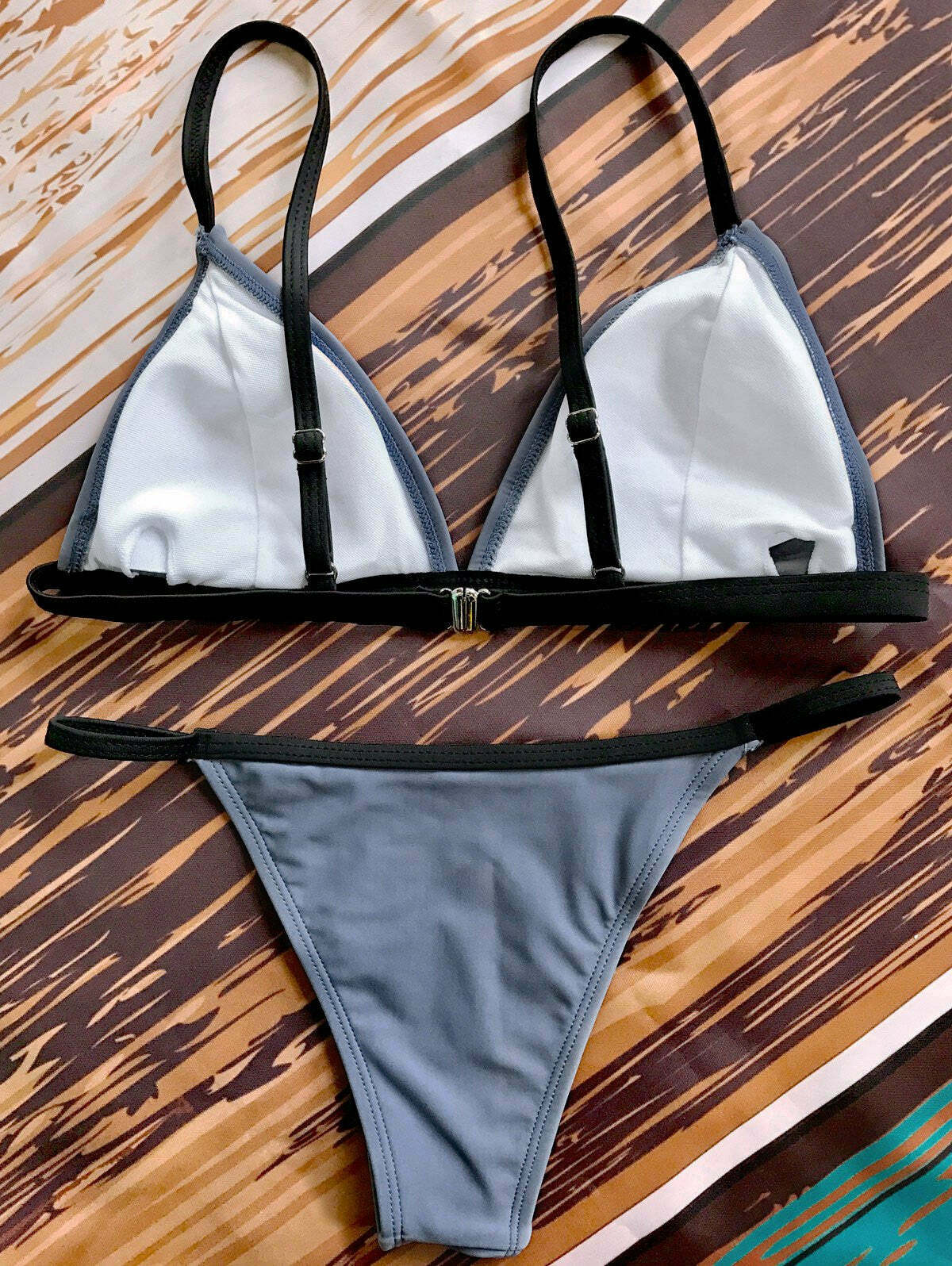 Y2K Aesthetic Padded Plunge V String Bikini for Women - Coquette Style Grunge Fashion & Cute Tops Y2K Aesthetic Padded Plunge V String Bikini for Women - Coquette Style Grunge Fashion & Cute Tops