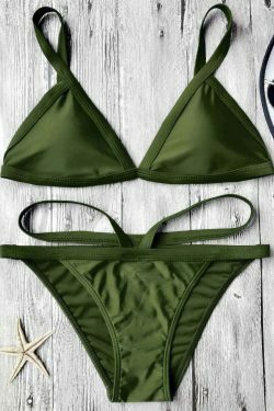 Y2K Aesthetic Padded V Strap Thong Bikini Set in Coquette Style