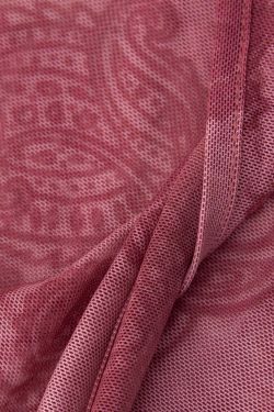 Y2K Aesthetic Paisley Print Mesh Tank - Grunge Coquette Fashion Statement