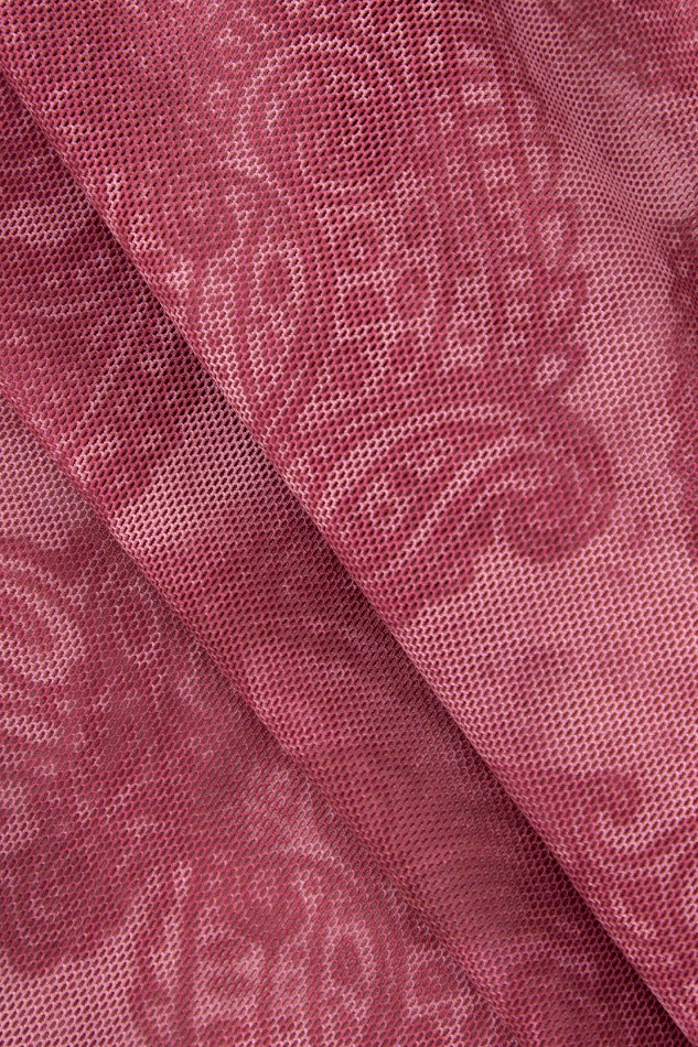 Y2K Aesthetic Paisley Print Mesh Tank - Grunge Coquette Fashion Statement Y2K Aesthetic Paisley Print Mesh Tank - Grunge Coquette Fashion Statement