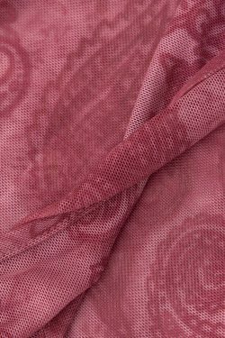 Y2K Aesthetic Paisley Print Mesh Tank - Grunge Coquette Fashion Statement