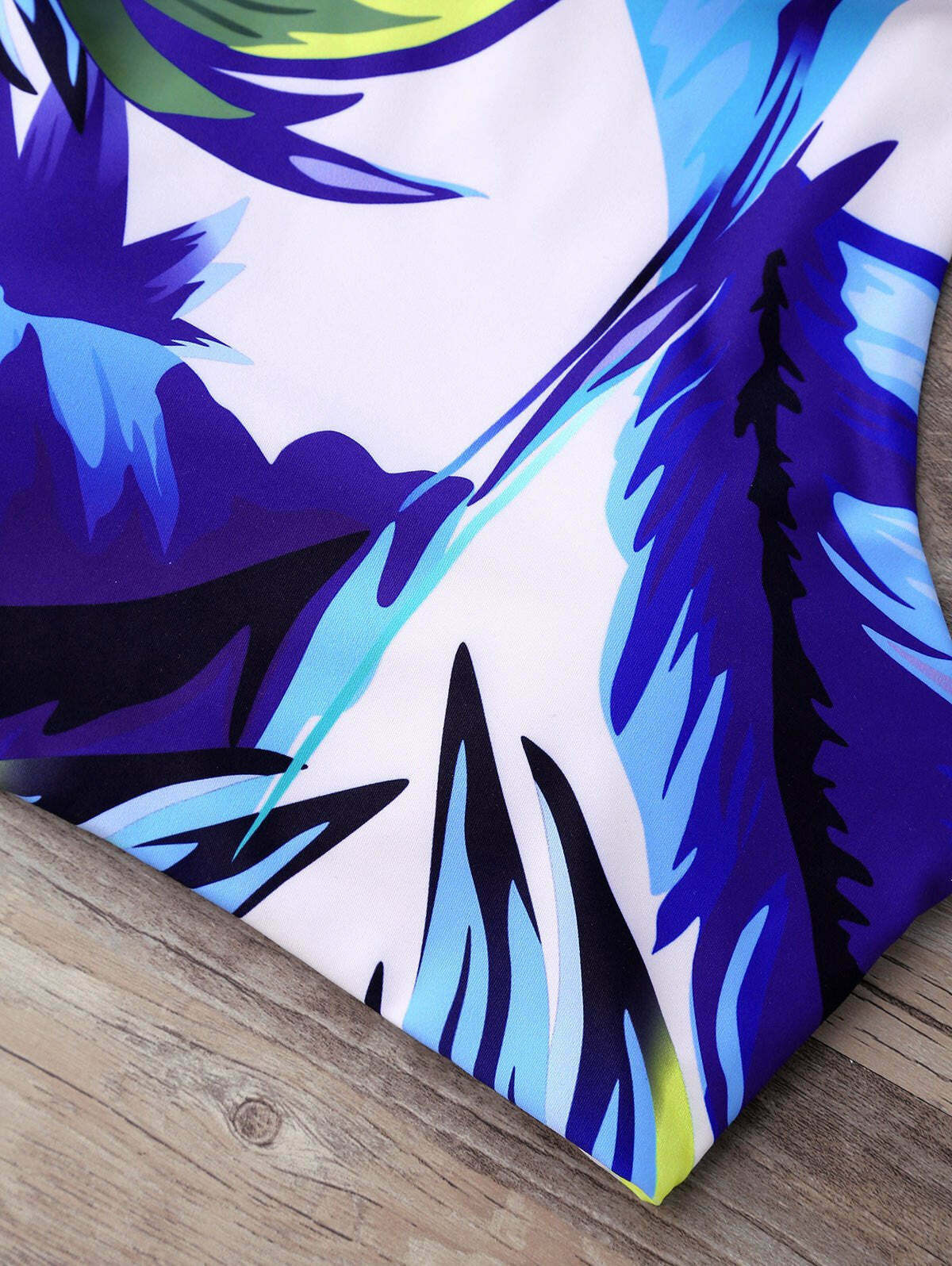 Y2K Aesthetic Palm High Neck Thong Bikini Set - Retro Coquette Style Swimsuit for Women Y2K Aesthetic Palm High Neck Thong Bikini Set - Retro Coquette Style Swimsuit for Women