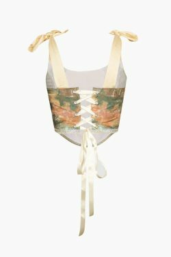 Y2K Aesthetic Palm Springs Bustier Top - Coquette Style Grunge Fashion for Women