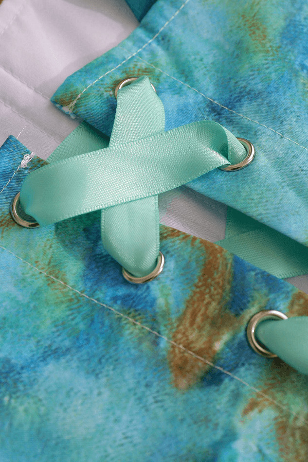 Y2K Aesthetic Palm Springs Bustier Top - Coquette Style Grunge Fashion for Women Y2K Aesthetic Palm Springs Bustier Top - Coquette Style Grunge Fashion for Women