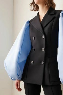 Y2K Aesthetic Patch Vest Suit with Blouse and Pant - Coquette Grunge Fashion for Women