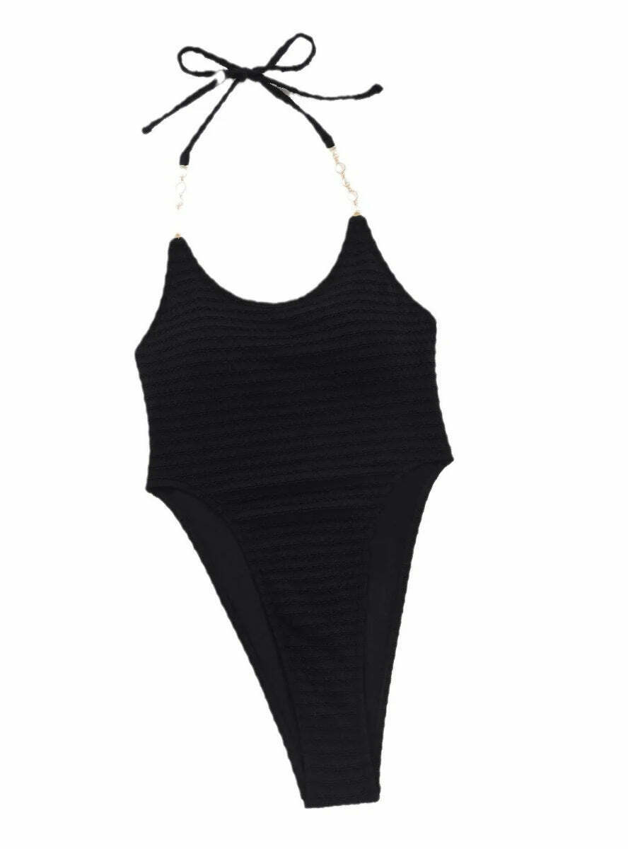 Y2K Aesthetic Pearl Swimsuit: Sexy Open-Back Coquette Style for Women's Fashion Y2K Aesthetic Pearl Swimsuit: Sexy Open-Back Coquette Style for Women's Fashion
