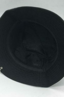 Y2K Aesthetic Pierced Bucket Hat for Women - Coquette, Grunge, Pastel Goth Fashion