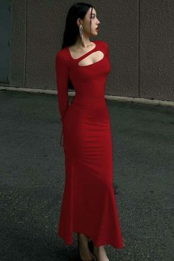 Y2K Aesthetic Pleated Backless Dress - Coquette Grunge Fashion