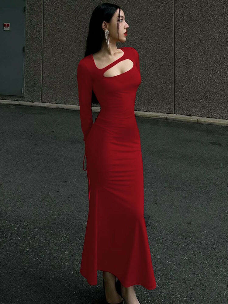 Y2K Aesthetic Pleated Backless Dress - Coquette Grunge Fashion Y2K Aesthetic Pleated Backless Dress - Coquette Grunge Fashion