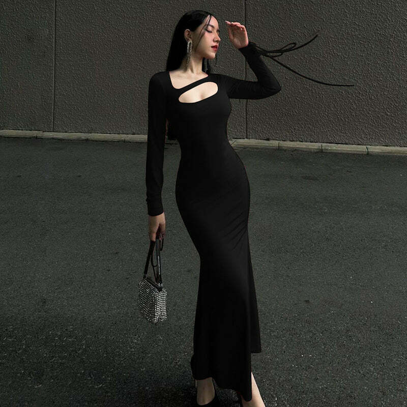 Y2K Aesthetic Pleated Backless Dress - Coquette Grunge Fashion Y2K Aesthetic Pleated Backless Dress - Coquette Grunge Fashion