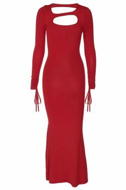 Y2K Aesthetic Pleated Backless Dress - Coquette Grunge Fashion