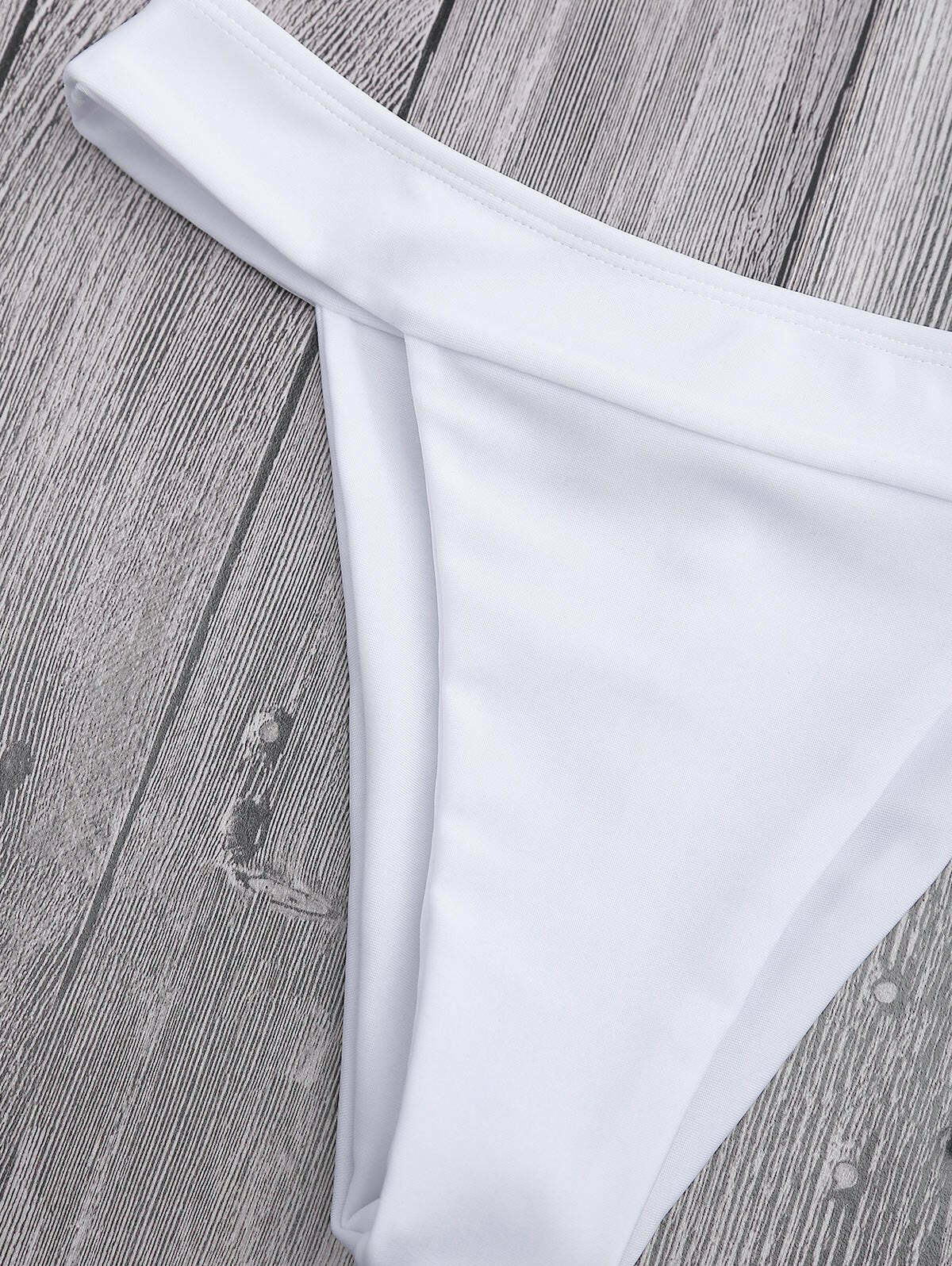 Y2K Aesthetic Plunge Bikini Top with High Cut Bottoms Y2K Aesthetic Plunge Bikini Top with High Cut Bottoms