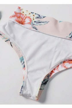 Y2K Aesthetic Plunge Knot Printed Bikini Set in Coquette Style