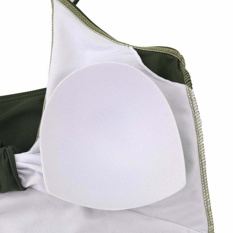 Y2K Aesthetic Plunge Neckline Plaited Swimwear for Niche Women Fashion Y2K Aesthetic Plunge Neckline Plaited Swimwear for Niche Women Fashion