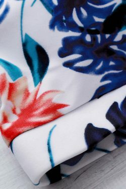 Y2K Aesthetic Printed Crop Top and Boyshorts Bikini