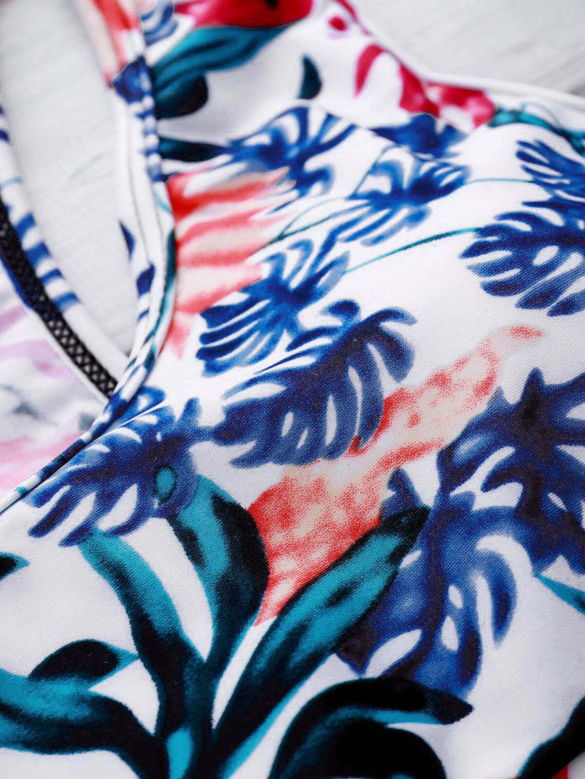 Y2K Aesthetic Printed Crop Top and Boyshorts Bikini Y2K Aesthetic Printed Crop Top and Boyshorts Bikini