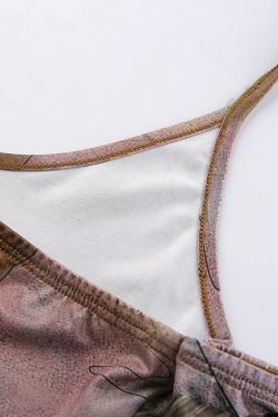 Y2K Aesthetic Printed Halter Crop Cami Top - Coquette & Grunge Style for Women