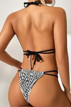 Y2K Aesthetic Printed Swimsuit Bikini - Coquette Style for Women