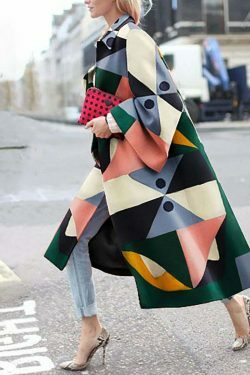 Y2K Aesthetic Printed Windbreaker with Flare Sleeves