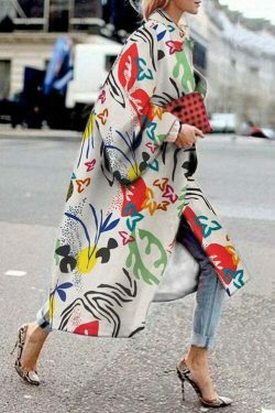 Y2K Aesthetic Printed Windbreaker with Flare Sleeves