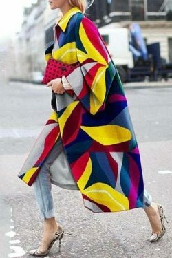 Y2K Aesthetic Printed Windbreaker with Flare Sleeves