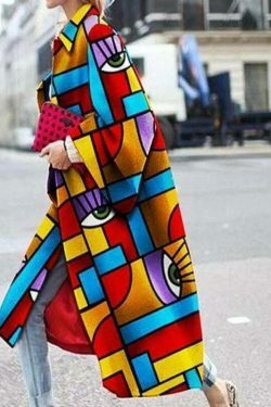 Y2K Aesthetic Printed Windbreaker with Flare Sleeves