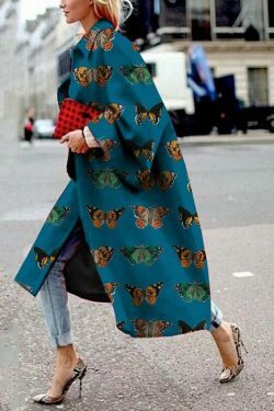 Y2K Aesthetic Printed Windbreaker with Flare Sleeves