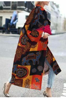 Y2K Aesthetic Printed Windbreaker with Flare Sleeves