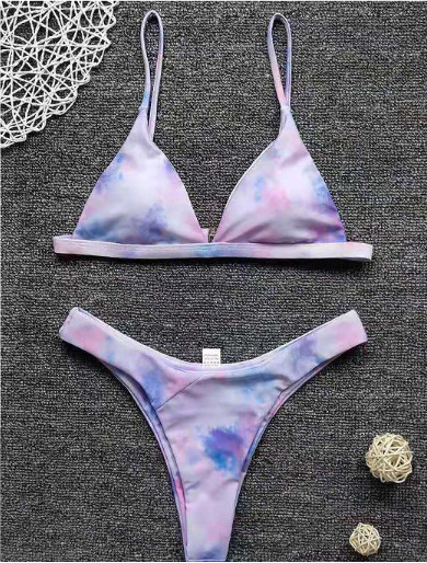 Y2K Aesthetic Push-Up Padded Bra Beach Bikini Set for Women Y2K Aesthetic Push-Up Padded Bra Beach Bikini Set for Women