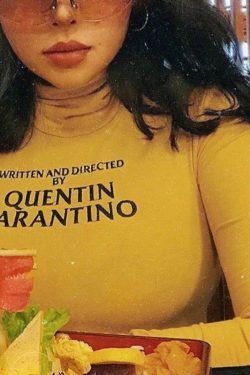 Y2K Aesthetic Quentin Tarantino Tee - Coquette Style Grunge Fashion for Women