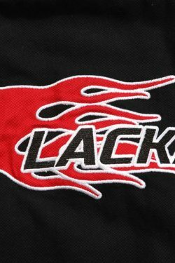 Y2K Aesthetic Racing Jacket by BLACK AIR x MADE EXTREME - Coquette Style Grunge Fashion for Women