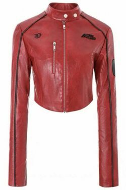 Y2K Aesthetic Retro PU Leather Jacket for Women - Vintage American Style Motorcycle Fashion