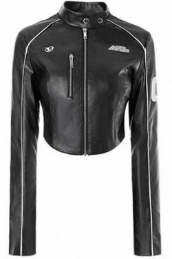 Y2K Aesthetic Retro PU Leather Jacket for Women - Vintage American Style Motorcycle Fashion
