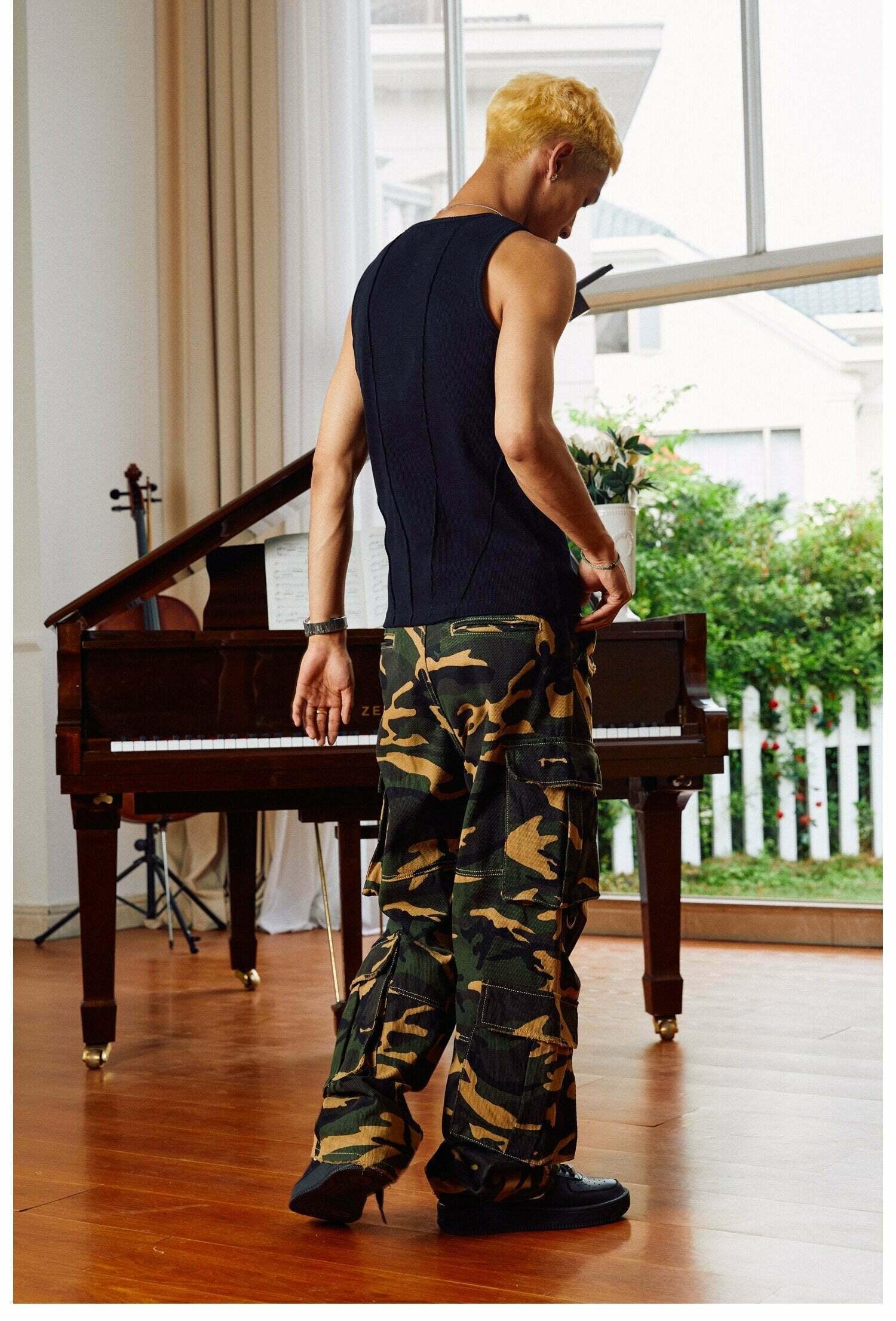 Y2K Aesthetic Ribbed Vest with Seam Detail - Coquette Style Grunge Fashion for Women Y2K Aesthetic Ribbed Vest with Seam Detail - Coquette Style Grunge Fashion for Women