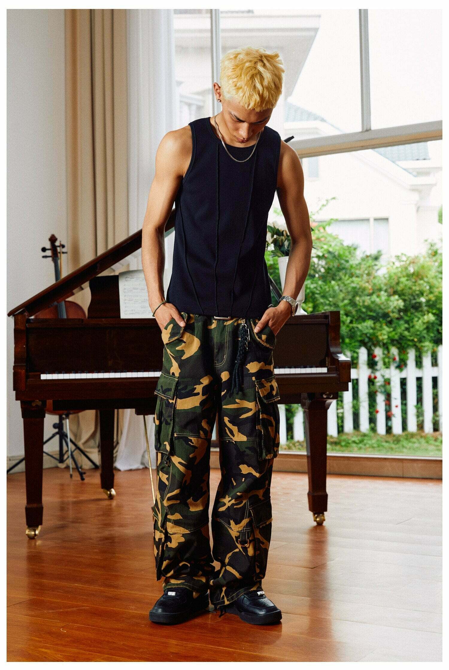 Y2K Aesthetic Ribbed Vest with Seam Detail - Coquette Style Grunge Fashion for Women Y2K Aesthetic Ribbed Vest with Seam Detail - Coquette Style Grunge Fashion for Women