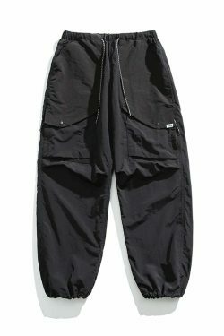 Y2K Aesthetic Ripstop Cargo Pants for Women - Coquette Style Grunge Fashion with Functional Pockets