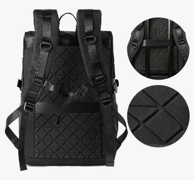 Y2K Aesthetic Roll Top Utility Strap Backpack for Niche Women Fashion Y2K Aesthetic Roll Top Utility Strap Backpack for Niche Women Fashion