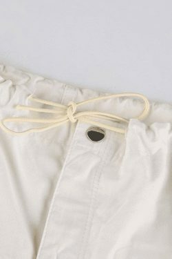 Y2K Aesthetic Ruched Cargo Skirt - Coquette Style Grunge Fashion for Women