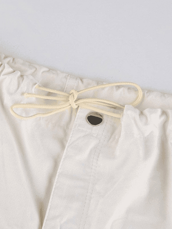 Y2K Aesthetic Ruched Cargo Skirt - Coquette Style Grunge Fashion for Women