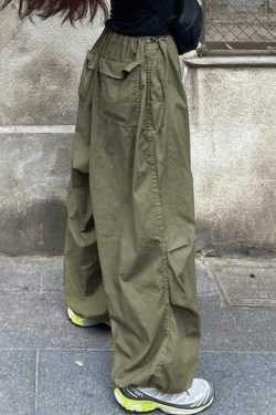 Y2K Aesthetic Ruched Cargo Skirt - Coquette Style Grunge Fashion for Women