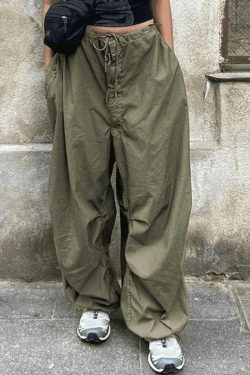 Y2K Aesthetic Ruched Cargo Skirt - Coquette Style Grunge Fashion for Women