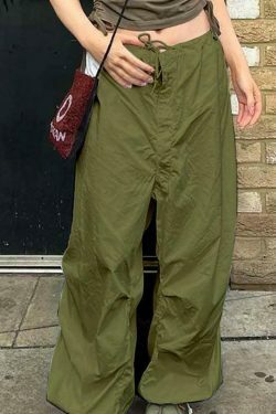 Y2K Aesthetic Ruched Cargo Skirt - Coquette Style Grunge Fashion for Women