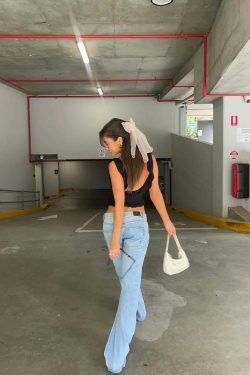 Y2K Aesthetic Ruffle Backless Top - Coquette Style Grunge Fashion - Cute Pastel Goth Outfit