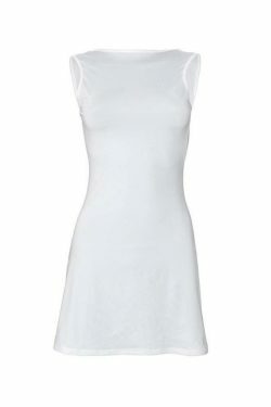 Y2K Aesthetic Ruffle Mini Dress - Coquette Style Sleeveless Backless Outfit for Women