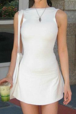 Y2K Aesthetic Ruffle Mini Dress - Coquette Style Sleeveless Backless Outfit for Women